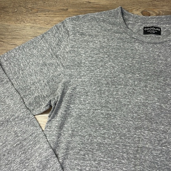 Goodlife Men’s Long Sleeve Grey Crewneck Tee Shirt, size XXL - Picture 3 of 8
